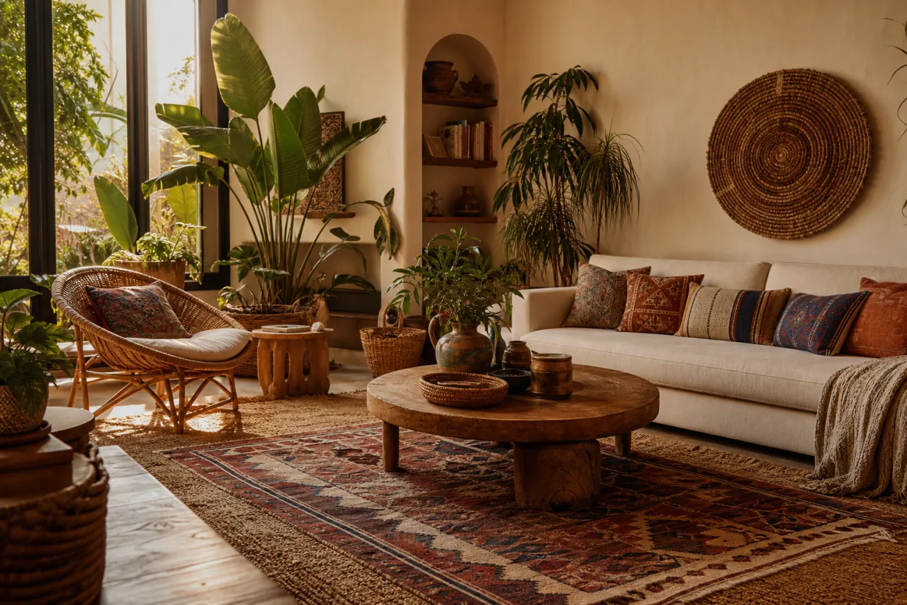 AI Living Room Design example render