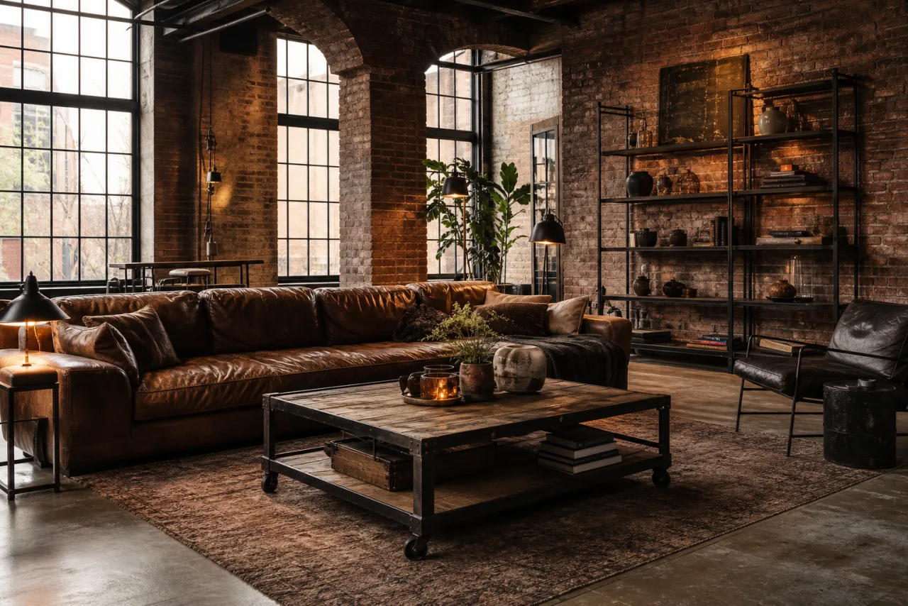 AI Living Room Design example render