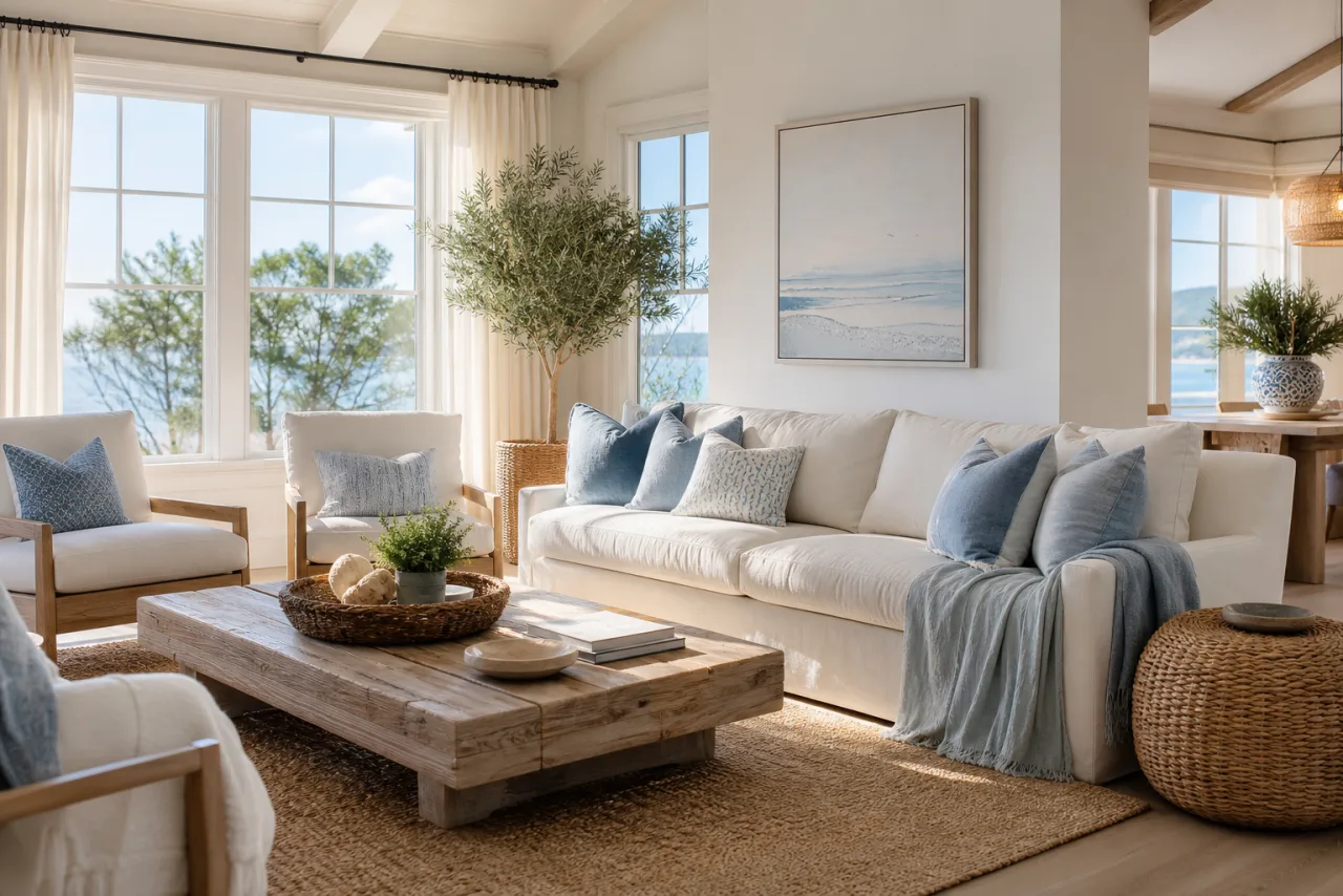 AI Living Room Design example render