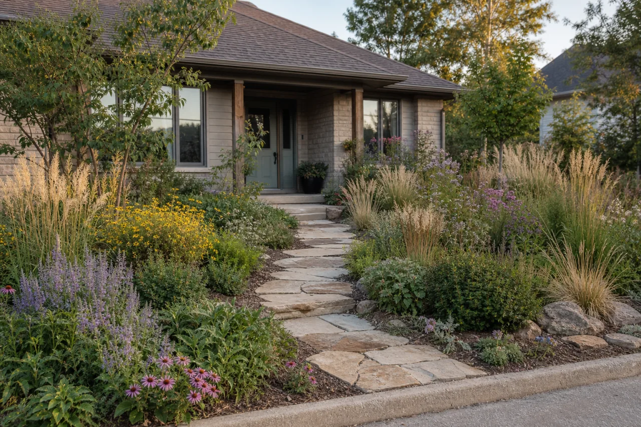AI Front Yard Design example render